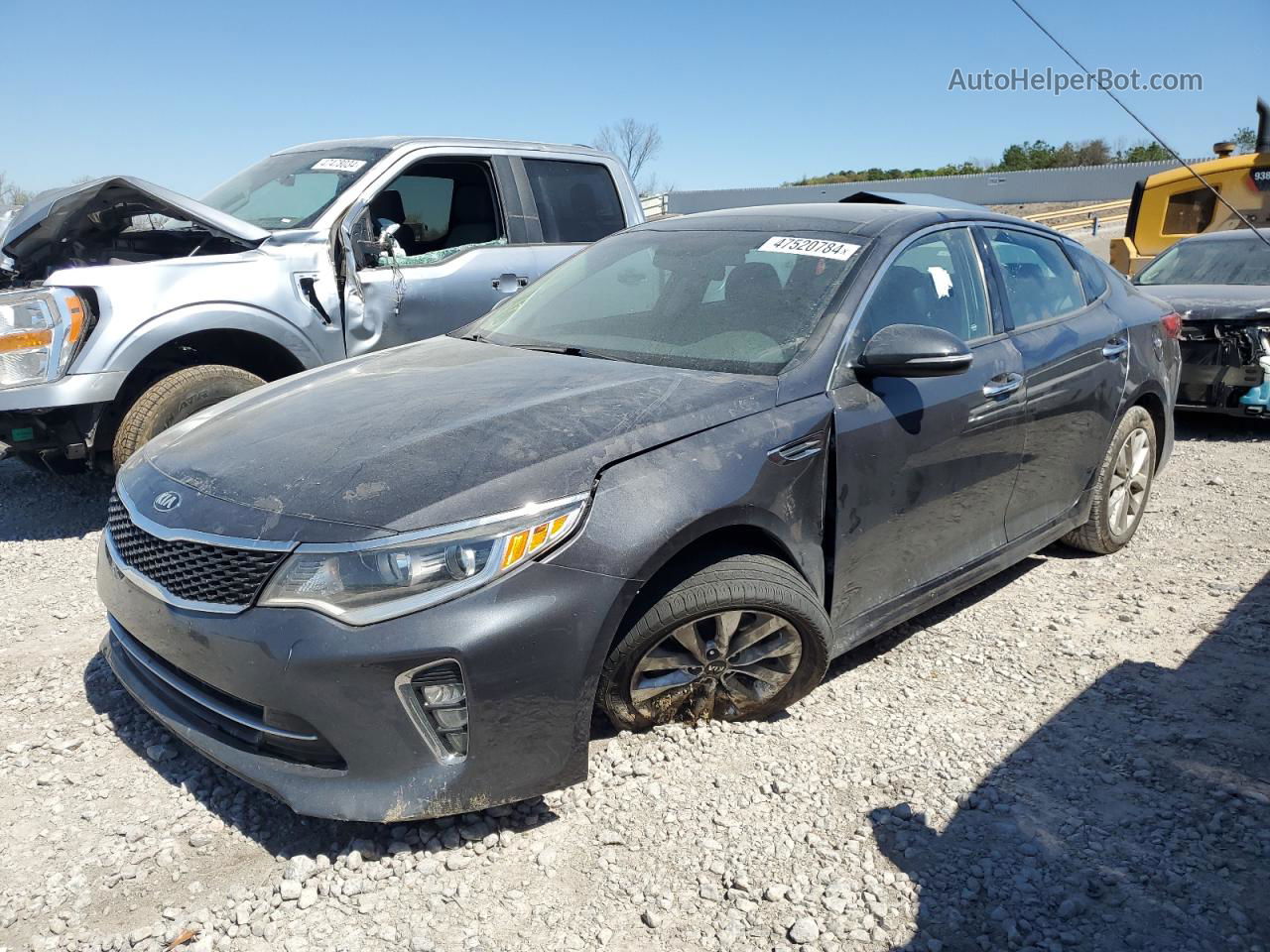 2018 Kia Optima Lx Gray vin: 5XXGT4L3XJG182003