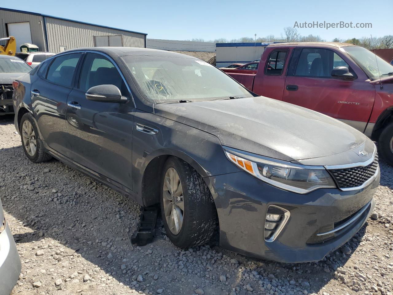 2018 Kia Optima Lx Gray vin: 5XXGT4L3XJG182003