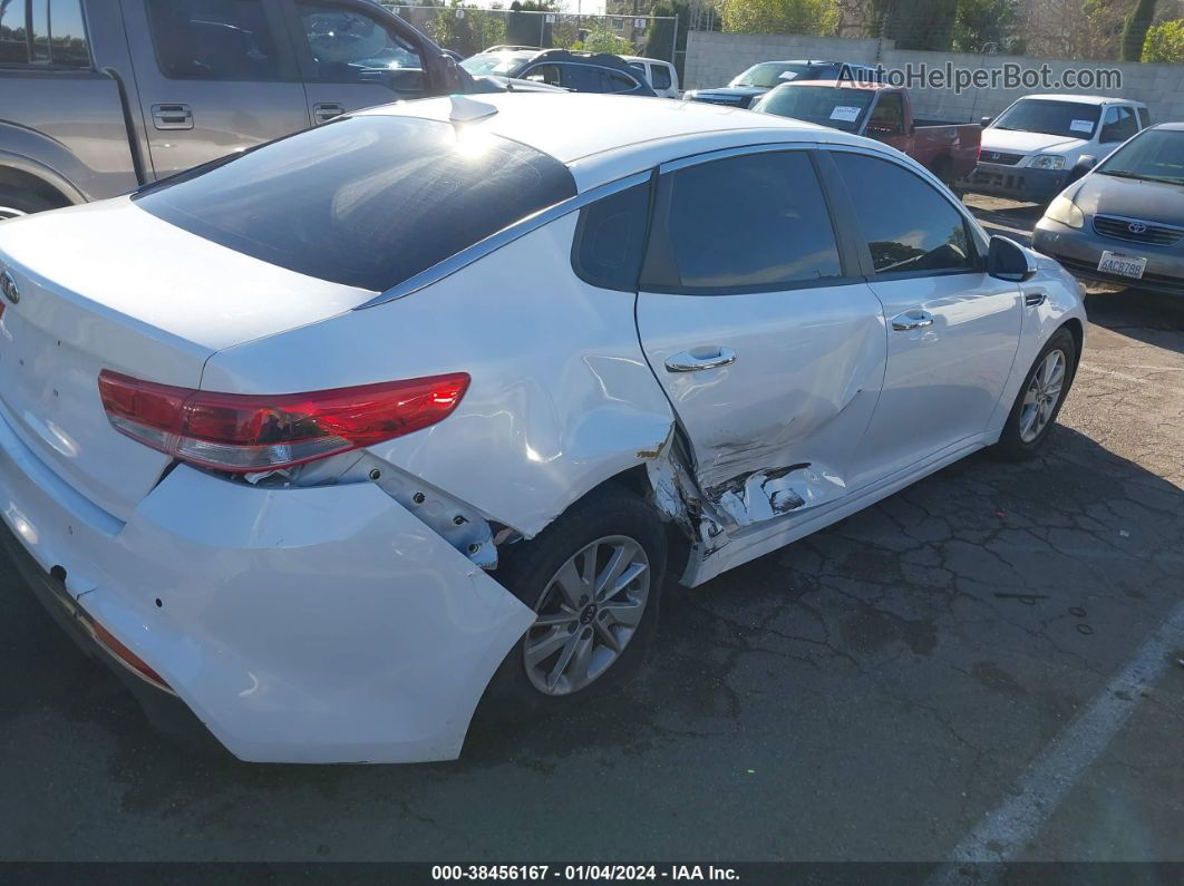 2018 Kia Optima Lx White vin: 5XXGT4L3XJG182616