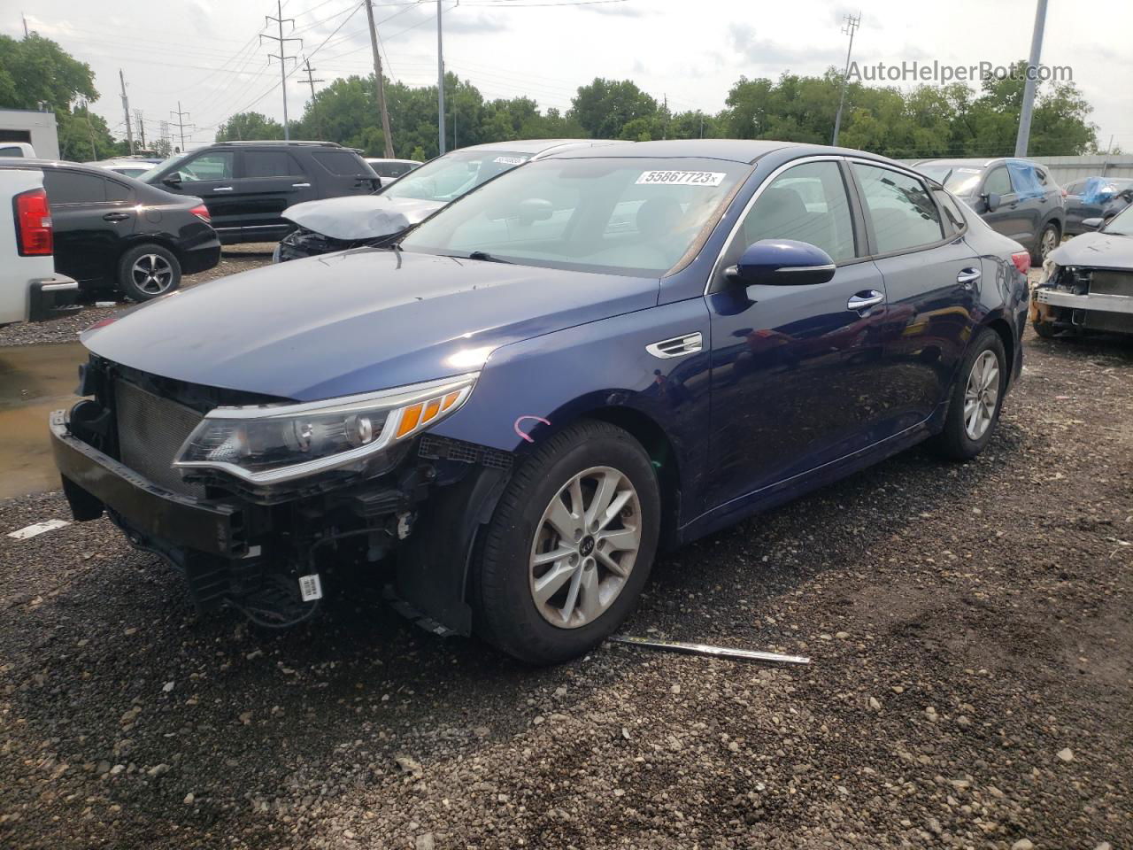 2018 Kia Optima Lx Blue vin: 5XXGT4L3XJG194393