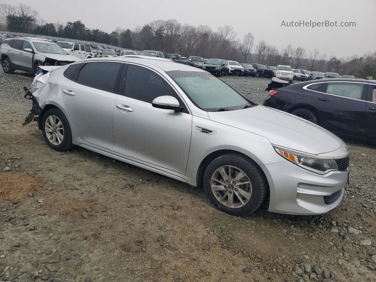 2018 Kia Optima Lx Silver vin: 5XXGT4L3XJG198962