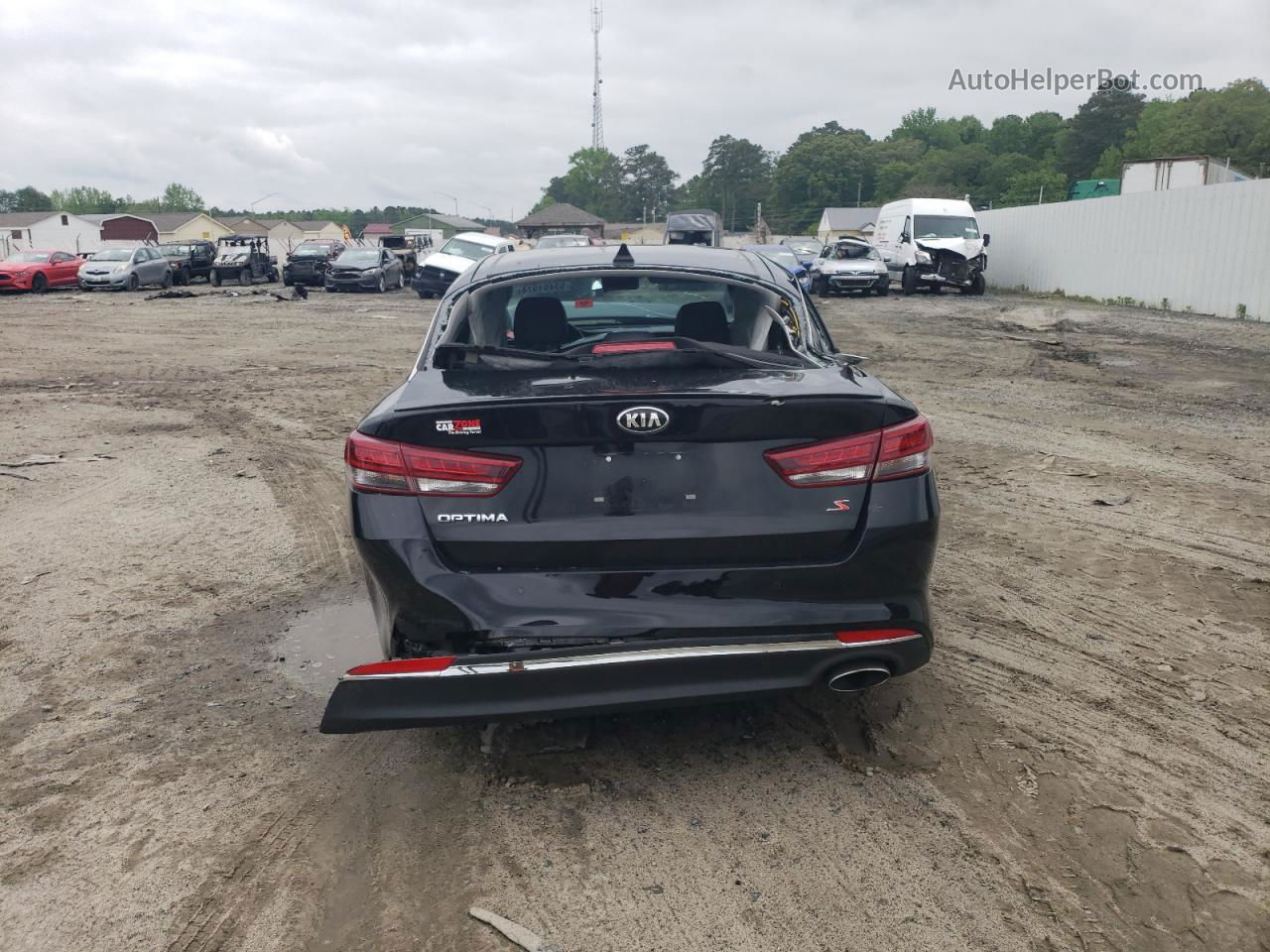 2018 Kia Optima Lx Black vin: 5XXGT4L3XJG242023