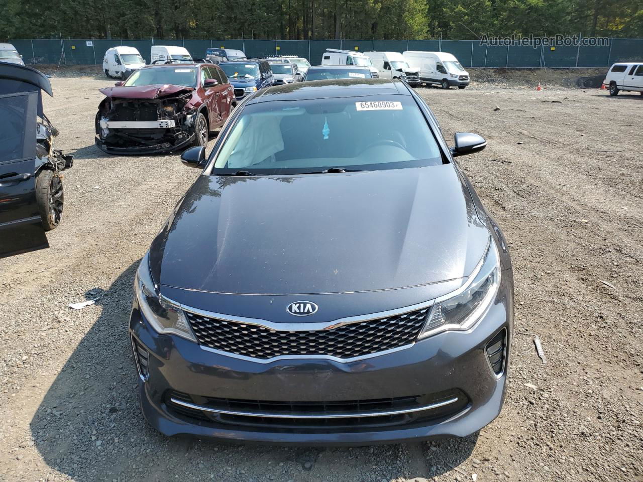 2018 Kia Optima Lx Charcoal vin: 5XXGT4L3XJG247836