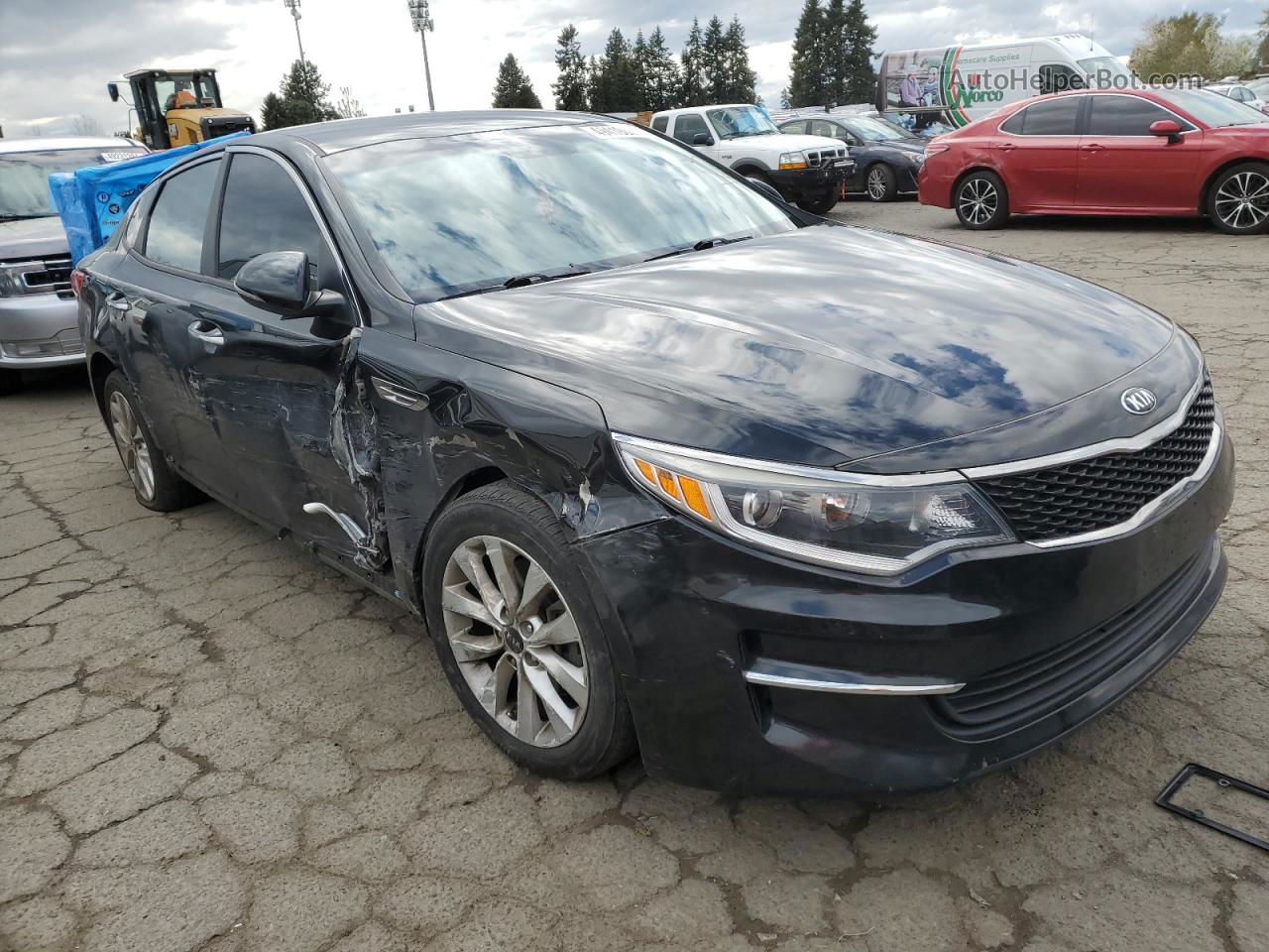 2018 Kia Optima Lx Black vin: 5XXGT4L3XJG254821