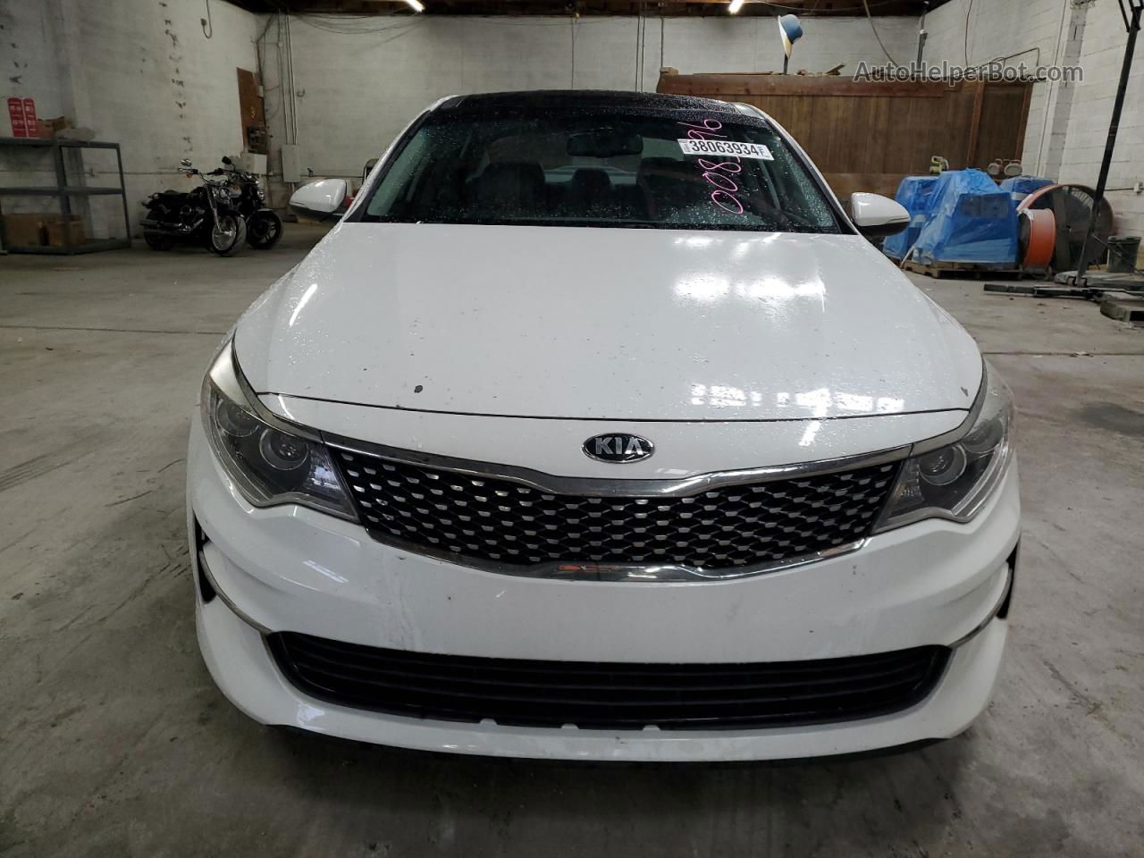 2016 Kia Optima Ex Белый vin: 5XXGU4L30GG008396