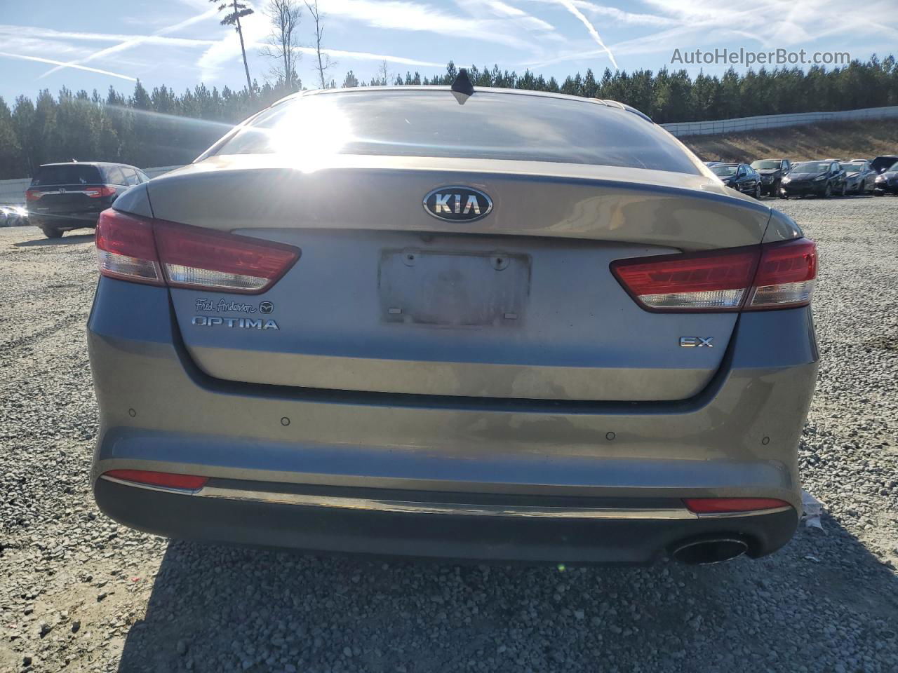 2016 Kia Optima Ex Silver vin: 5XXGU4L30GG014344