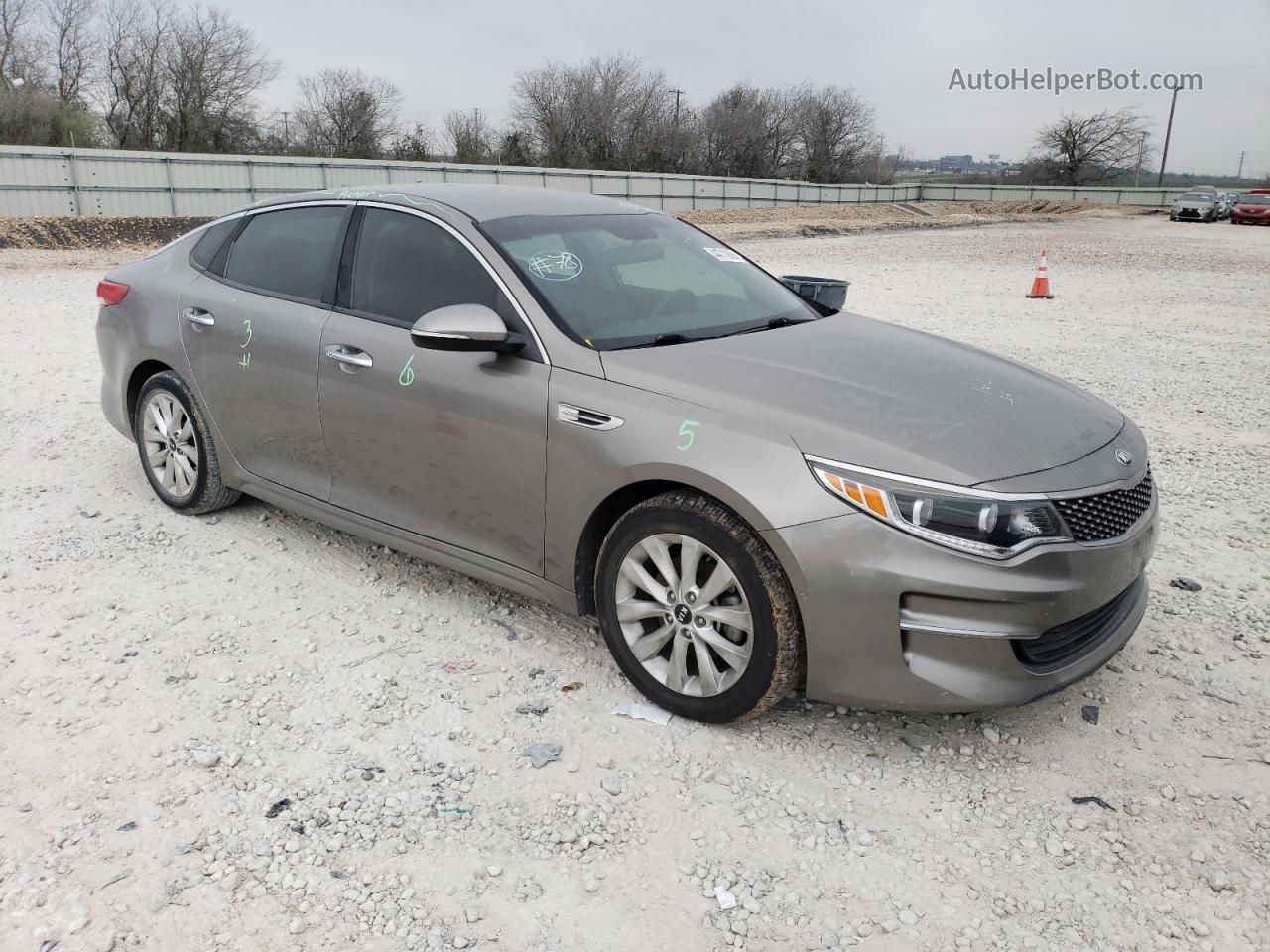 2016 Kia Optima Ex Gray vin: 5XXGU4L30GG064855