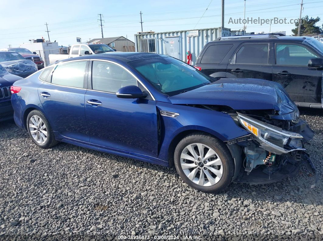 2016 Kia Optima Ex Blue vin: 5XXGU4L30GG073023