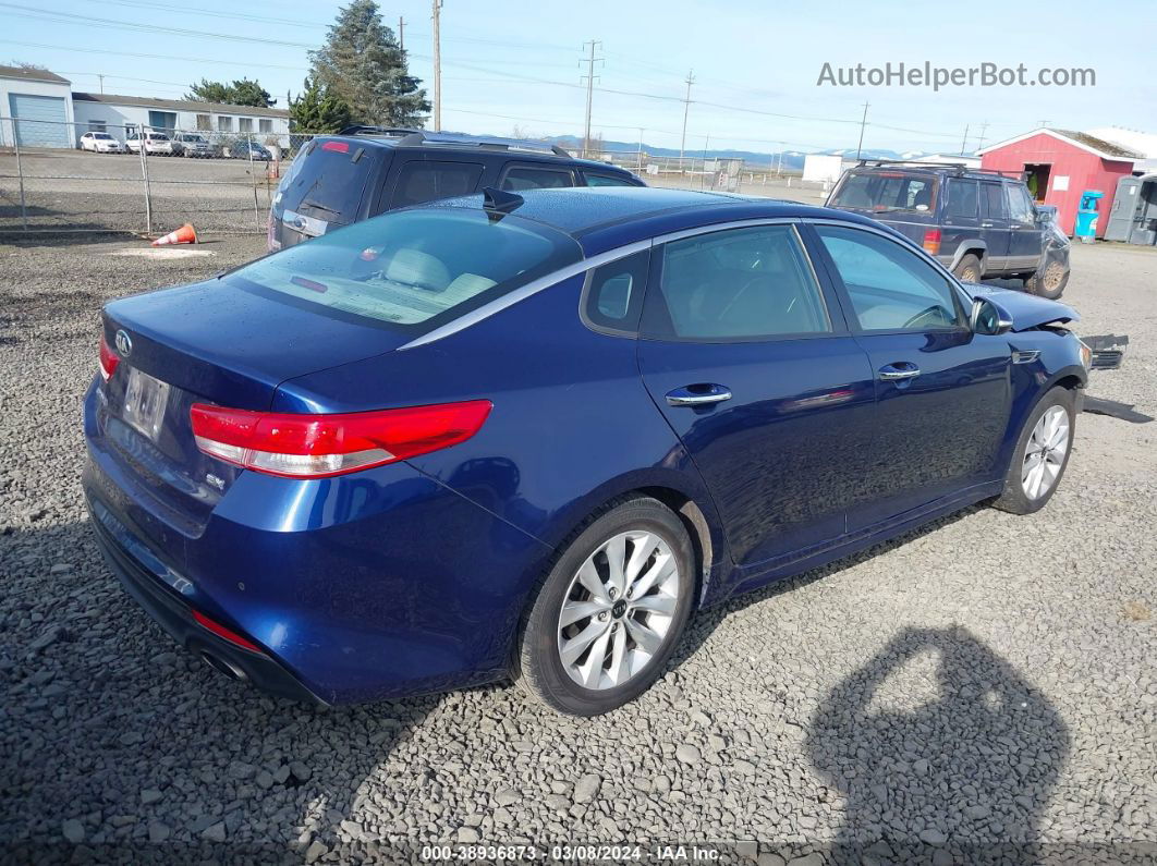 2016 Kia Optima Ex Blue vin: 5XXGU4L30GG073023