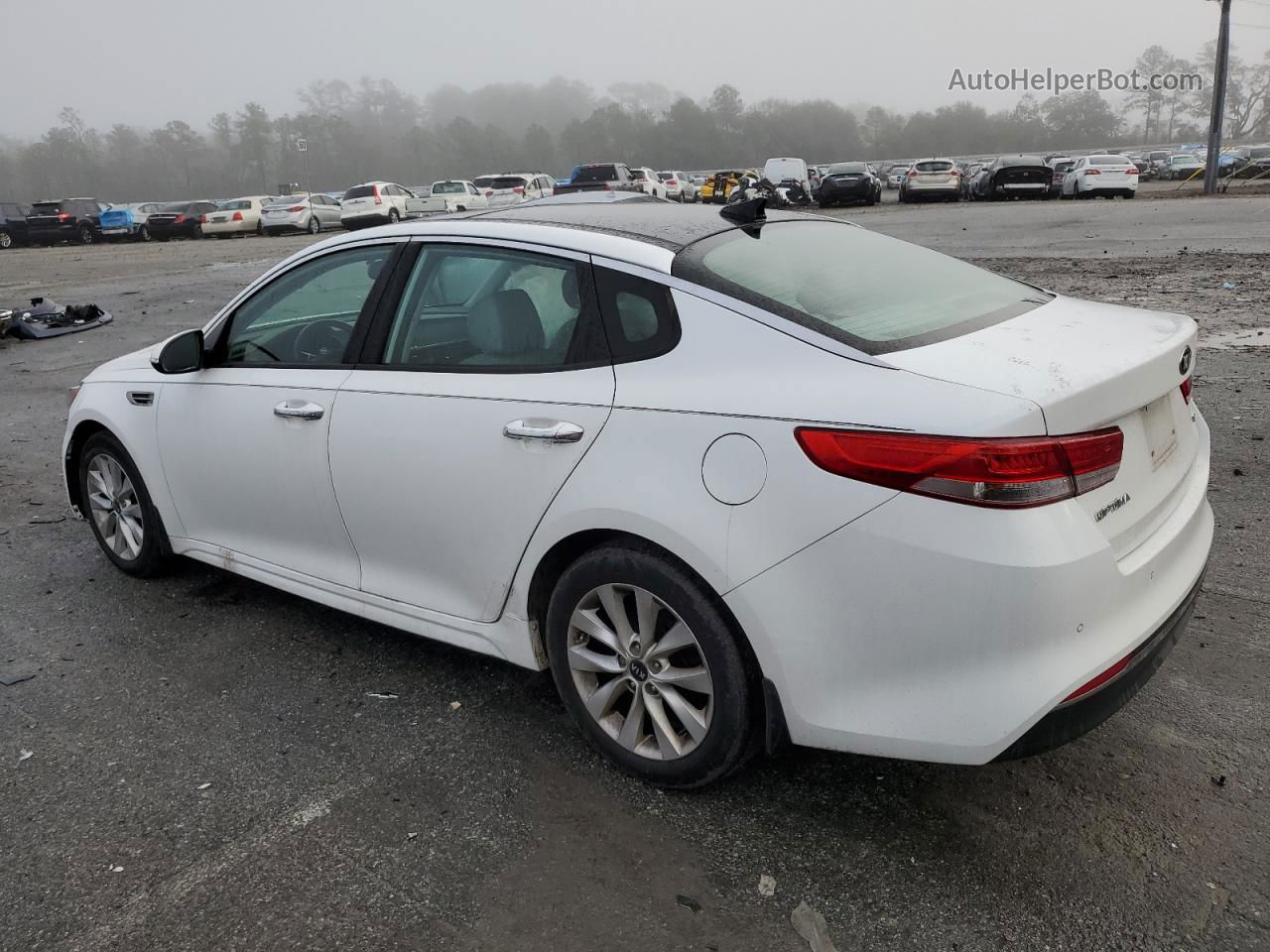 2016 Kia Optima Ex White vin: 5XXGU4L30GG099251