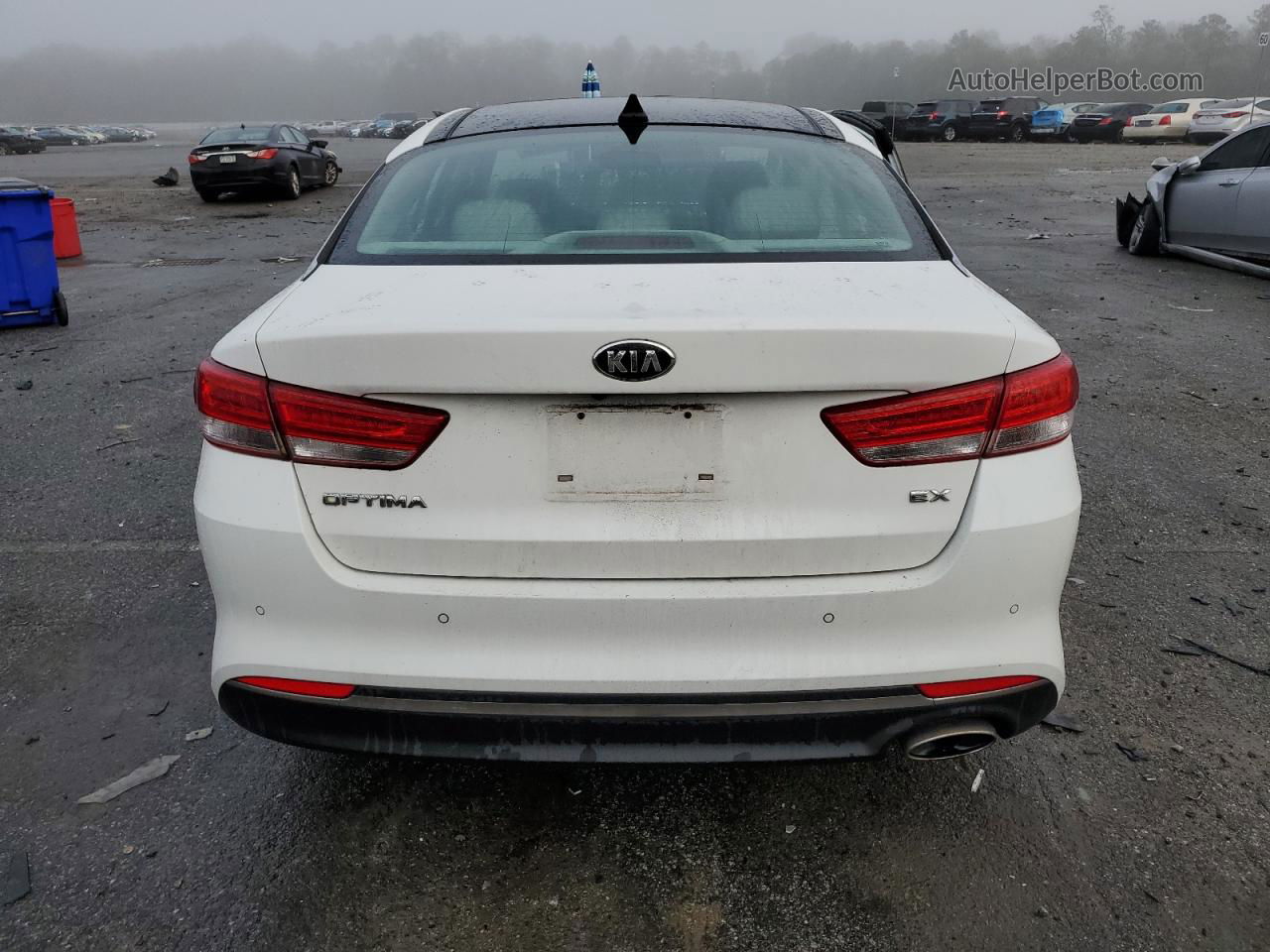 2016 Kia Optima Ex White vin: 5XXGU4L30GG099251