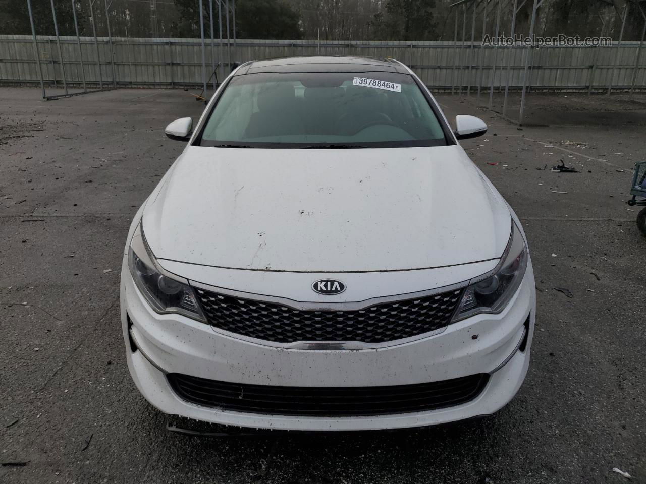 2016 Kia Optima Ex White vin: 5XXGU4L30GG099251