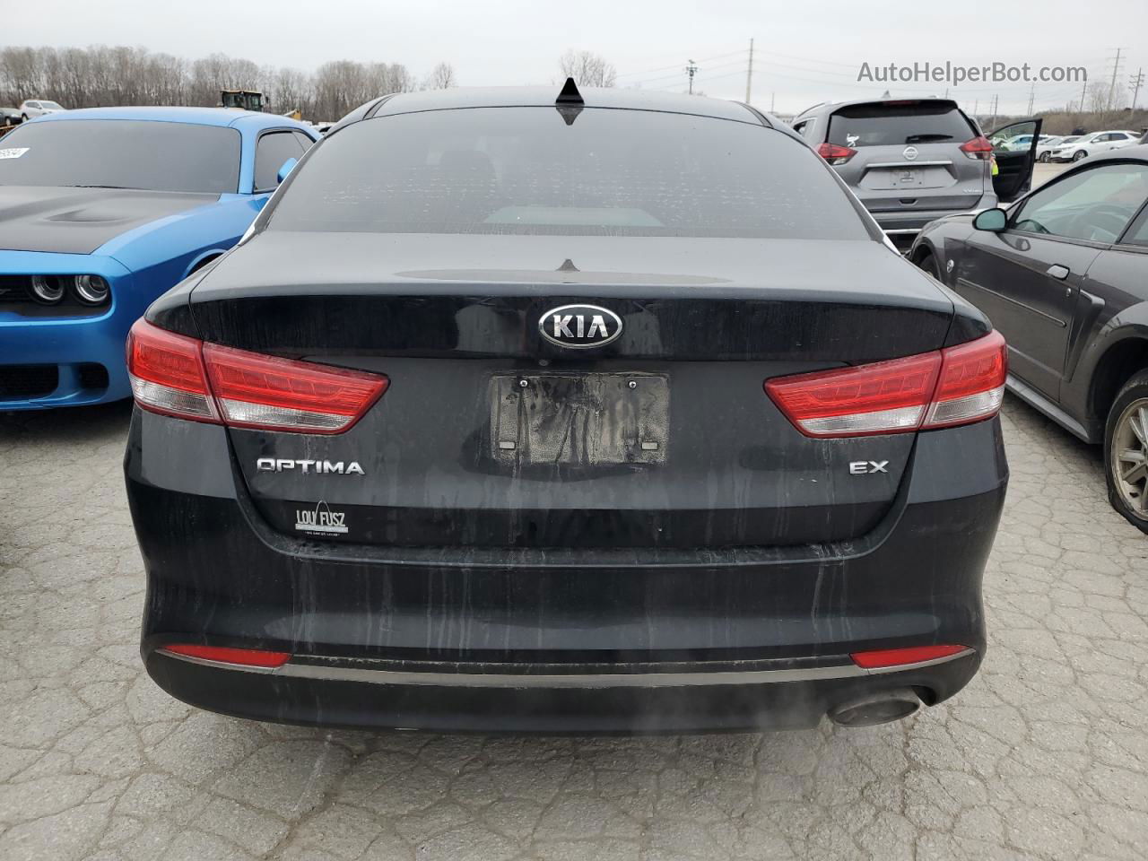 2017 Kia Optima Ex Черный vin: 5XXGU4L30HG150734