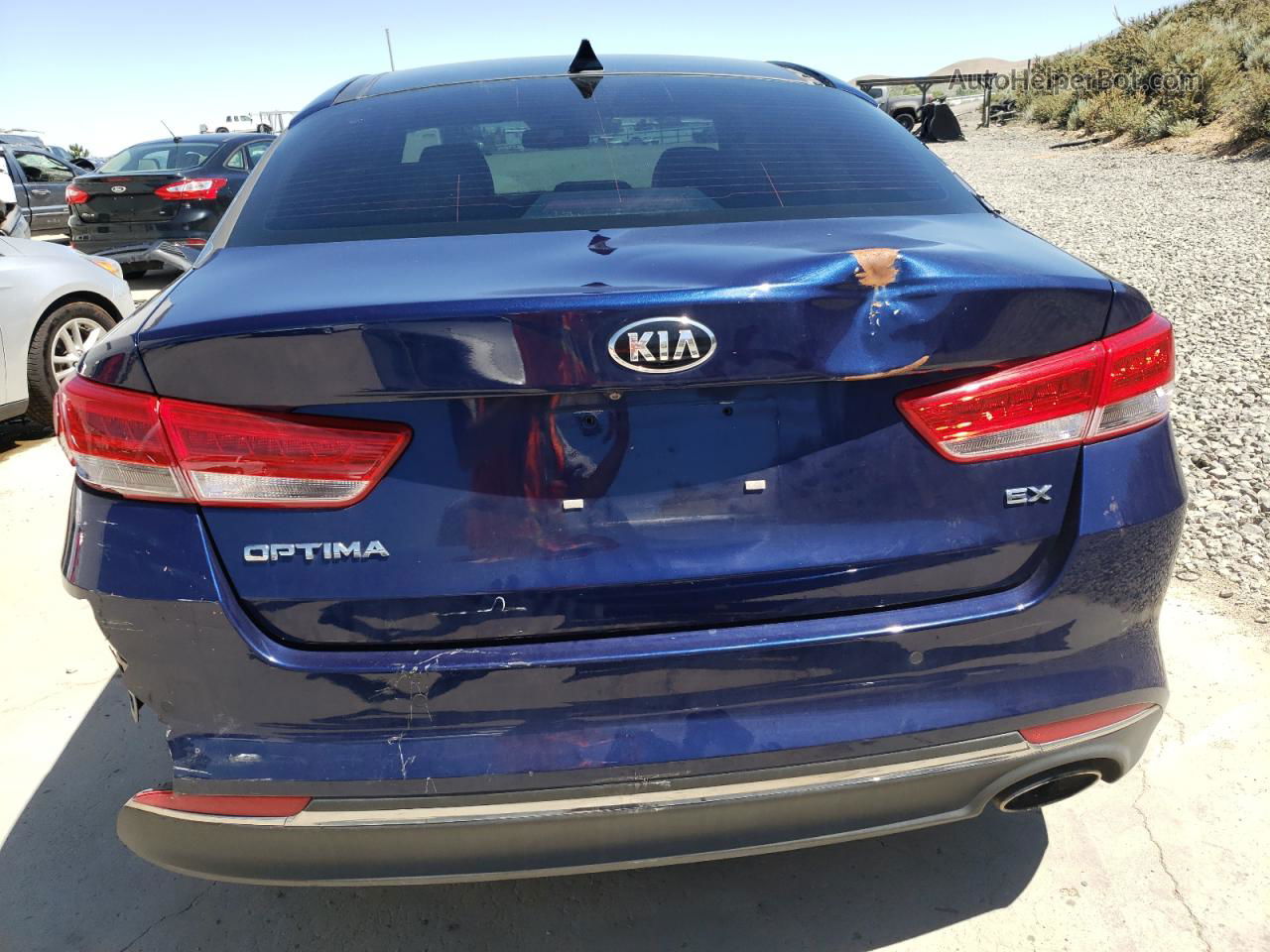 2018 Kia Optima Ex Blue vin: 5XXGU4L30JG224403