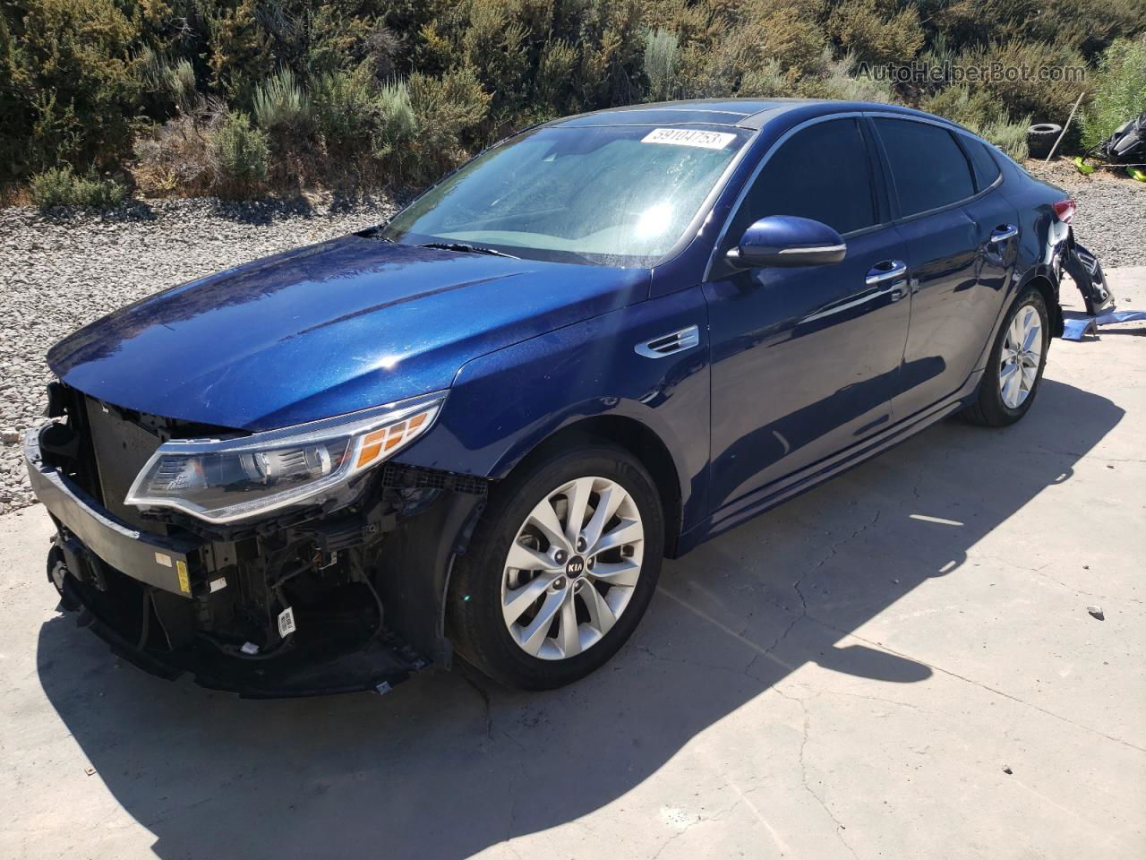 2018 Kia Optima Ex Blue vin: 5XXGU4L30JG224403