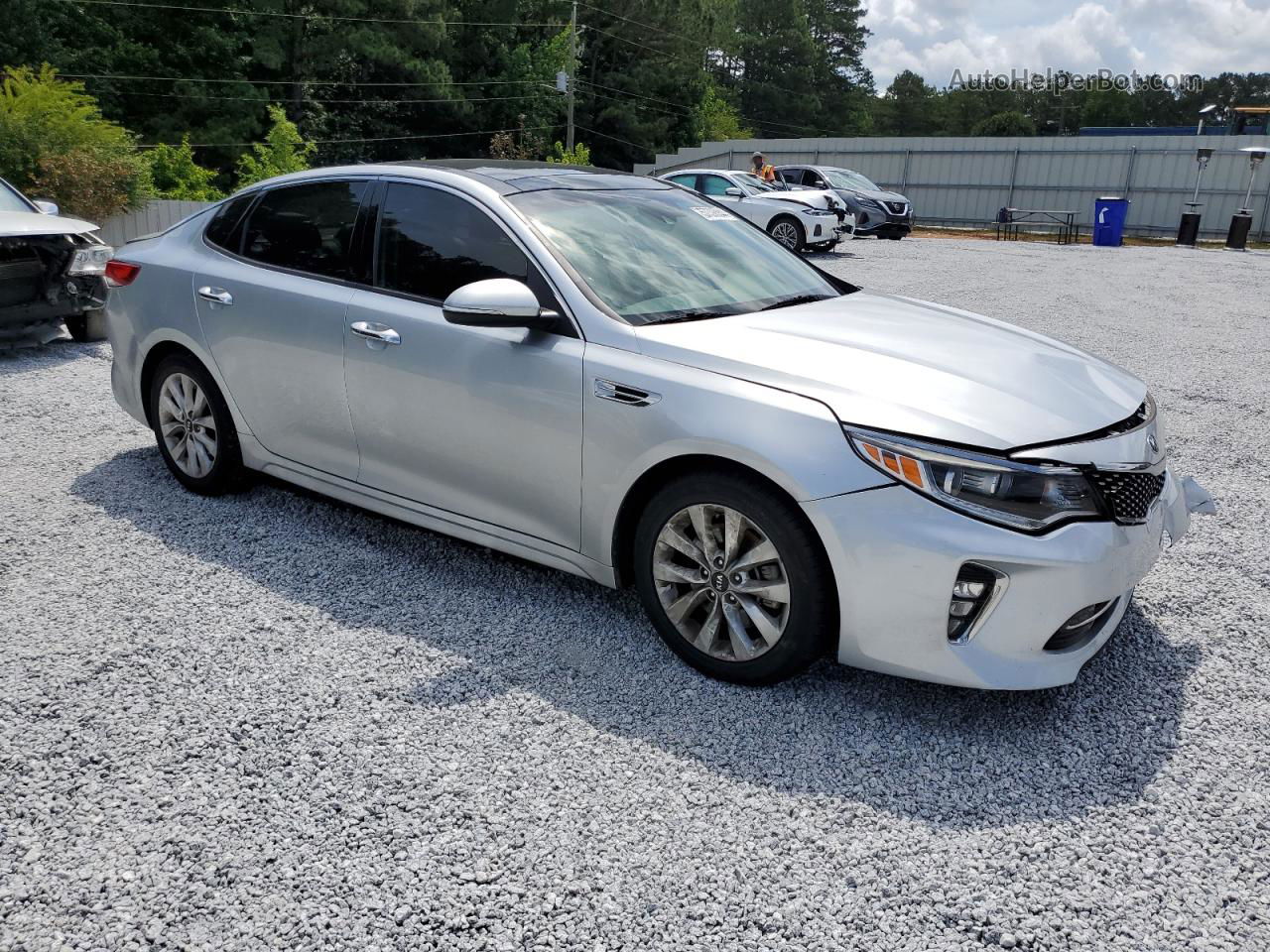 2018 Kia Optima Ex Silver vin: 5XXGU4L30JG231447