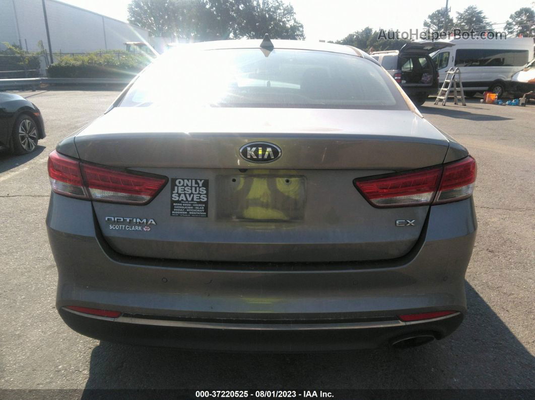 2018 Kia Optima Ex Gray vin: 5XXGU4L30JG260026