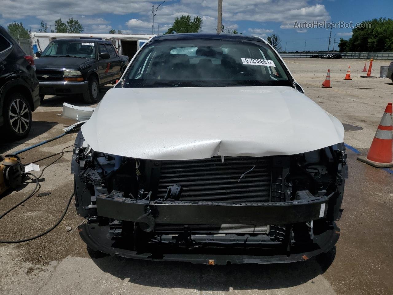 2016 Kia Optima Ex White vin: 5XXGU4L31GG031847