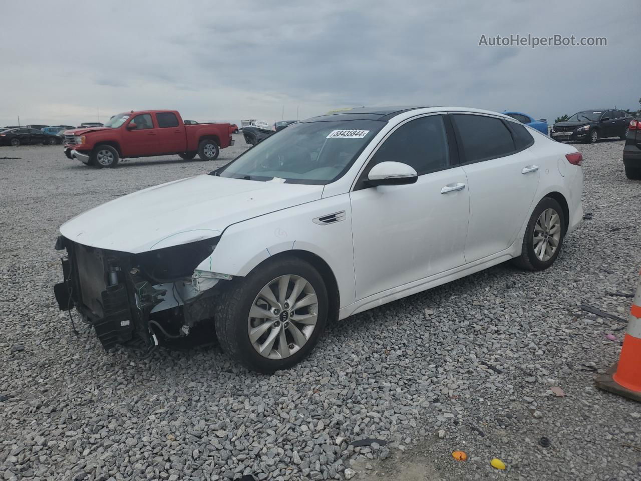 2016 Kia Optima Ex Белый vin: 5XXGU4L31GG045442