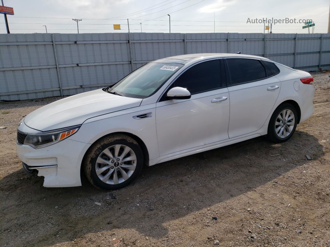 2016 Kia Optima Ex White vin: 5XXGU4L31GG061866