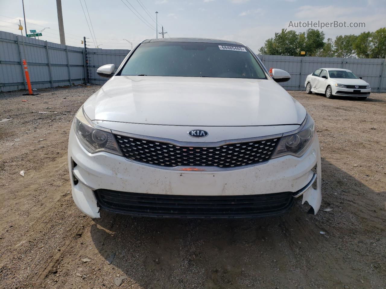 2016 Kia Optima Ex White vin: 5XXGU4L31GG061866