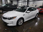 2016 Kia Optima Ex White vin: 5XXGU4L31GG095063