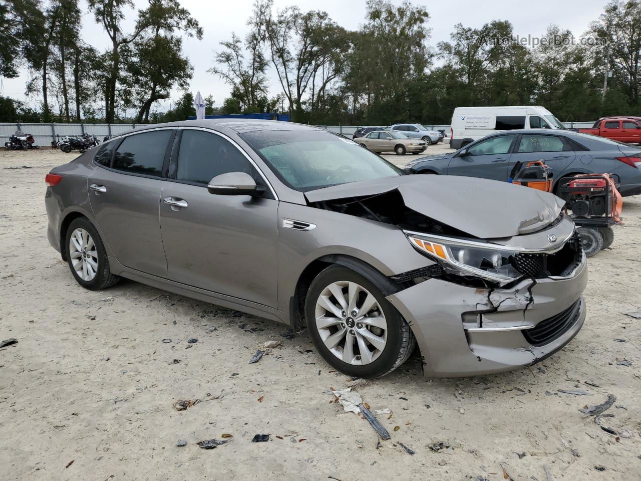 2017 Kia Optima Ex Gray vin: 5XXGU4L31HG126250