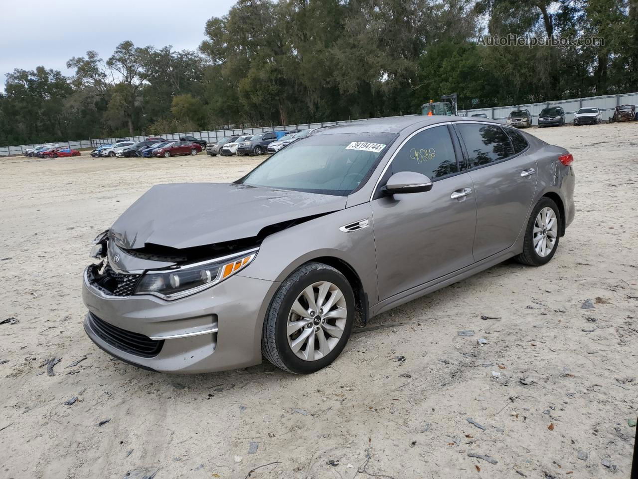 2017 Kia Optima Ex Gray vin: 5XXGU4L31HG126250