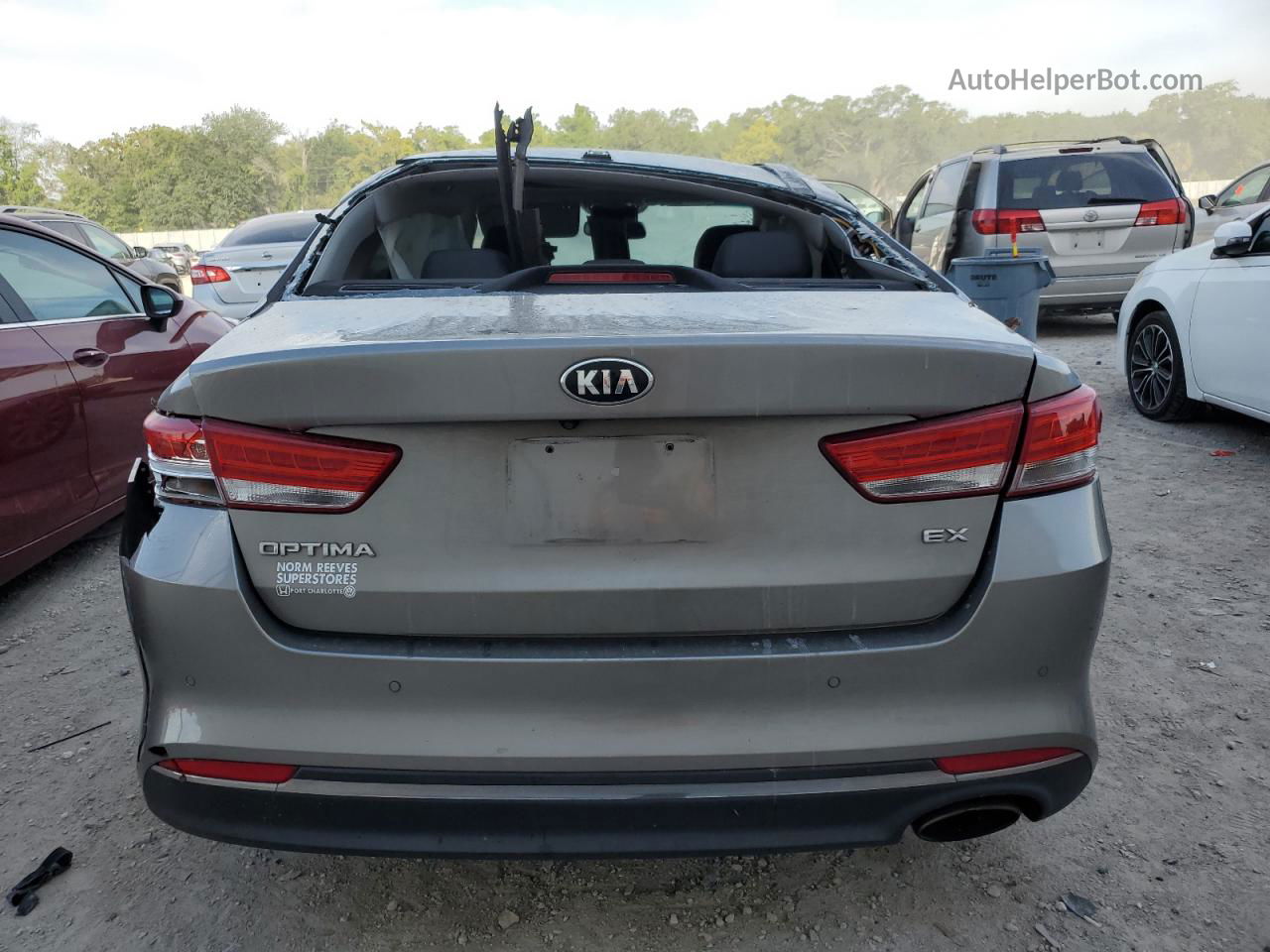 2017 Kia Optima Ex Серебряный vin: 5XXGU4L31HG127401