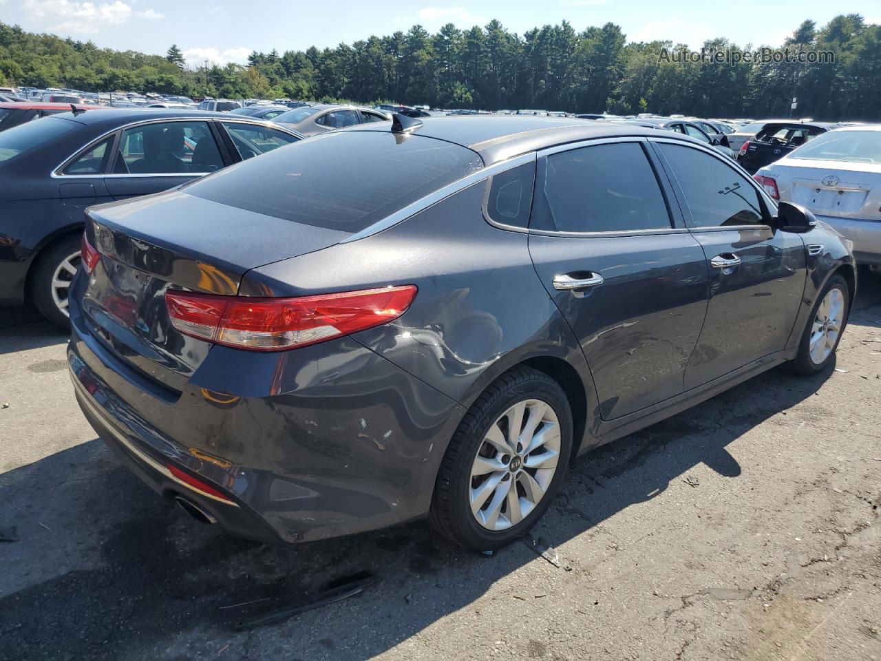 2017 Kia Optima Ex Угольный vin: 5XXGU4L31HG143856