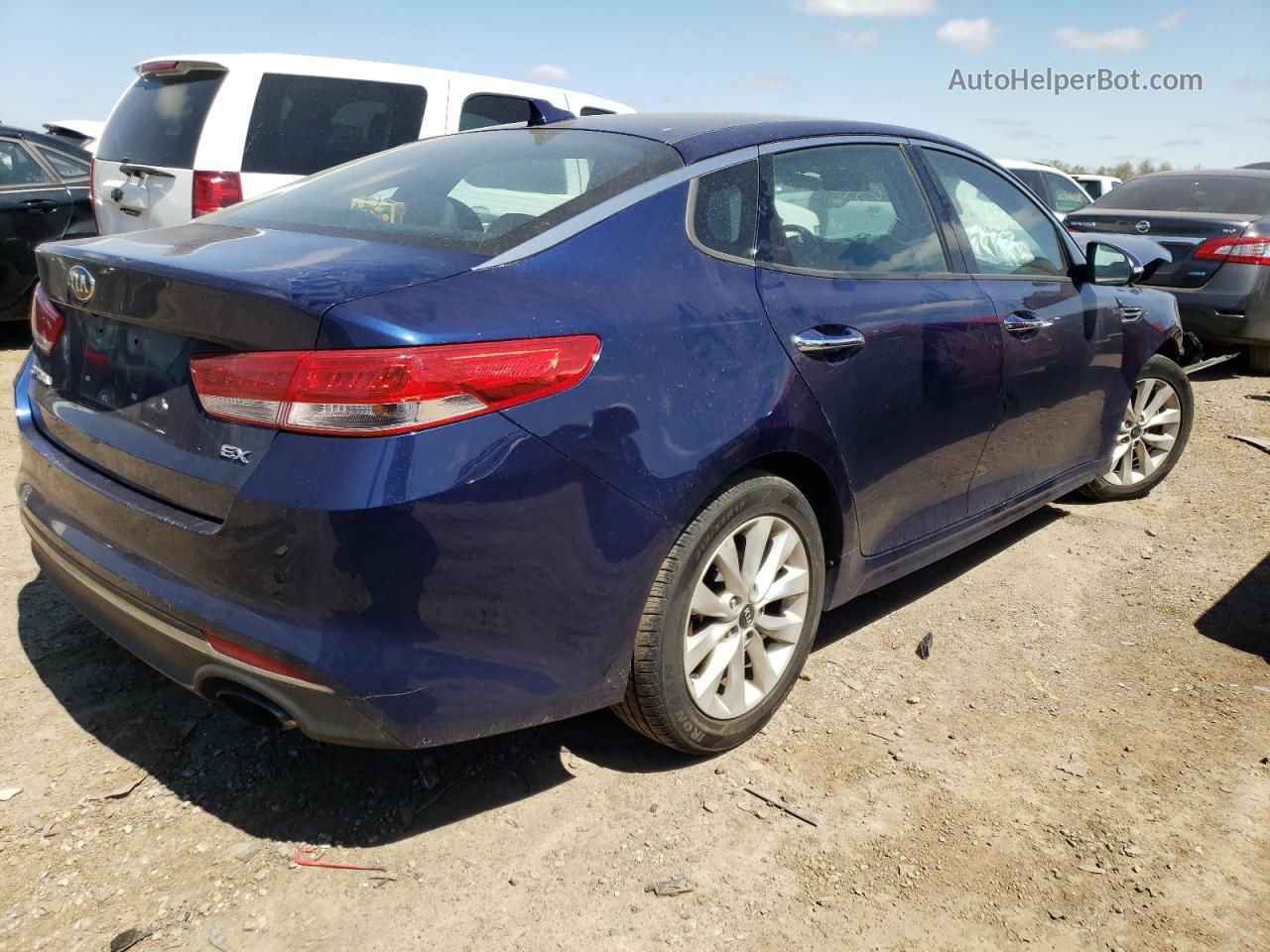 2017 Kia Optima Ex Blue vin: 5XXGU4L31HG177540