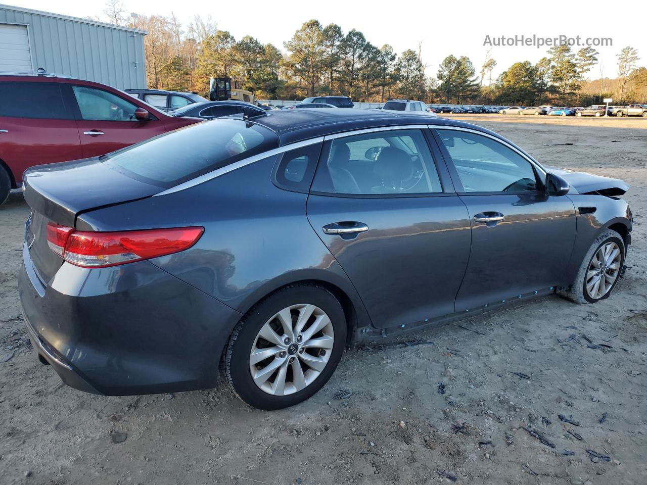 2018 Kia Optima Ex Gray vin: 5XXGU4L31JG228301