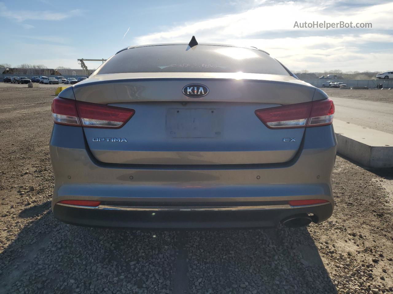 2016 Kia Optima Ex Gray vin: 5XXGU4L32GG039374