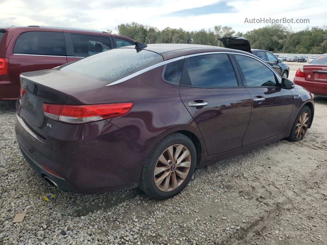 2016 Kia Optima Ex Brown vin: 5XXGU4L32GG082080