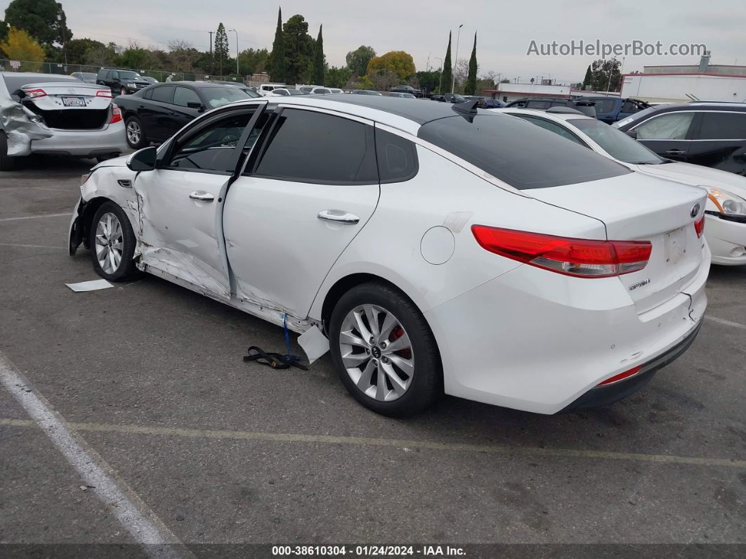 2016 Kia Optima Ex White vin: 5XXGU4L32GG085870