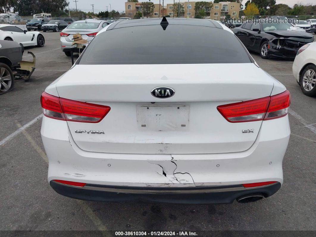 2016 Kia Optima Ex White vin: 5XXGU4L32GG085870