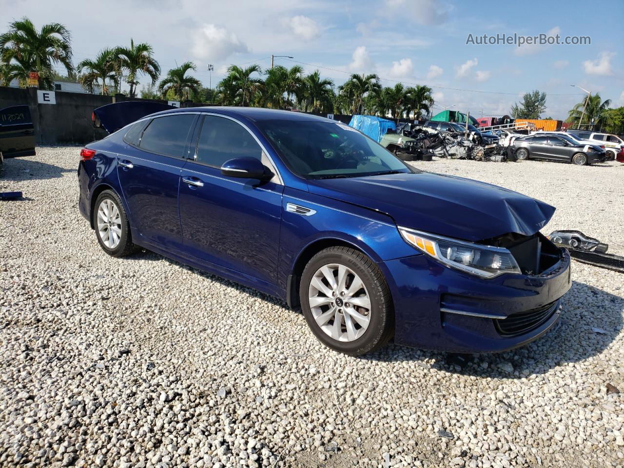 2016 Kia Optima Ex Blue vin: 5XXGU4L32GG121105