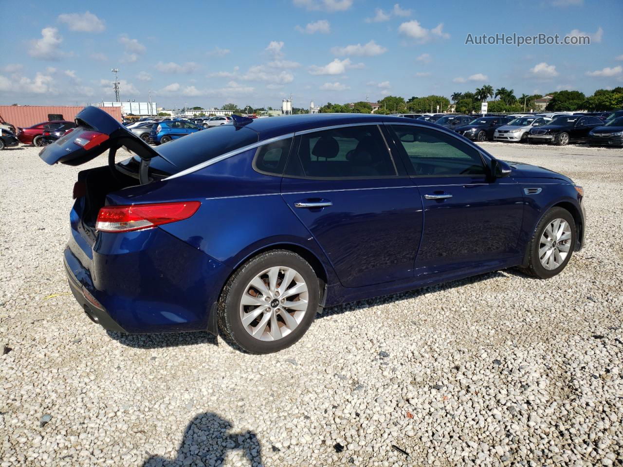 2016 Kia Optima Ex Blue vin: 5XXGU4L32GG121105