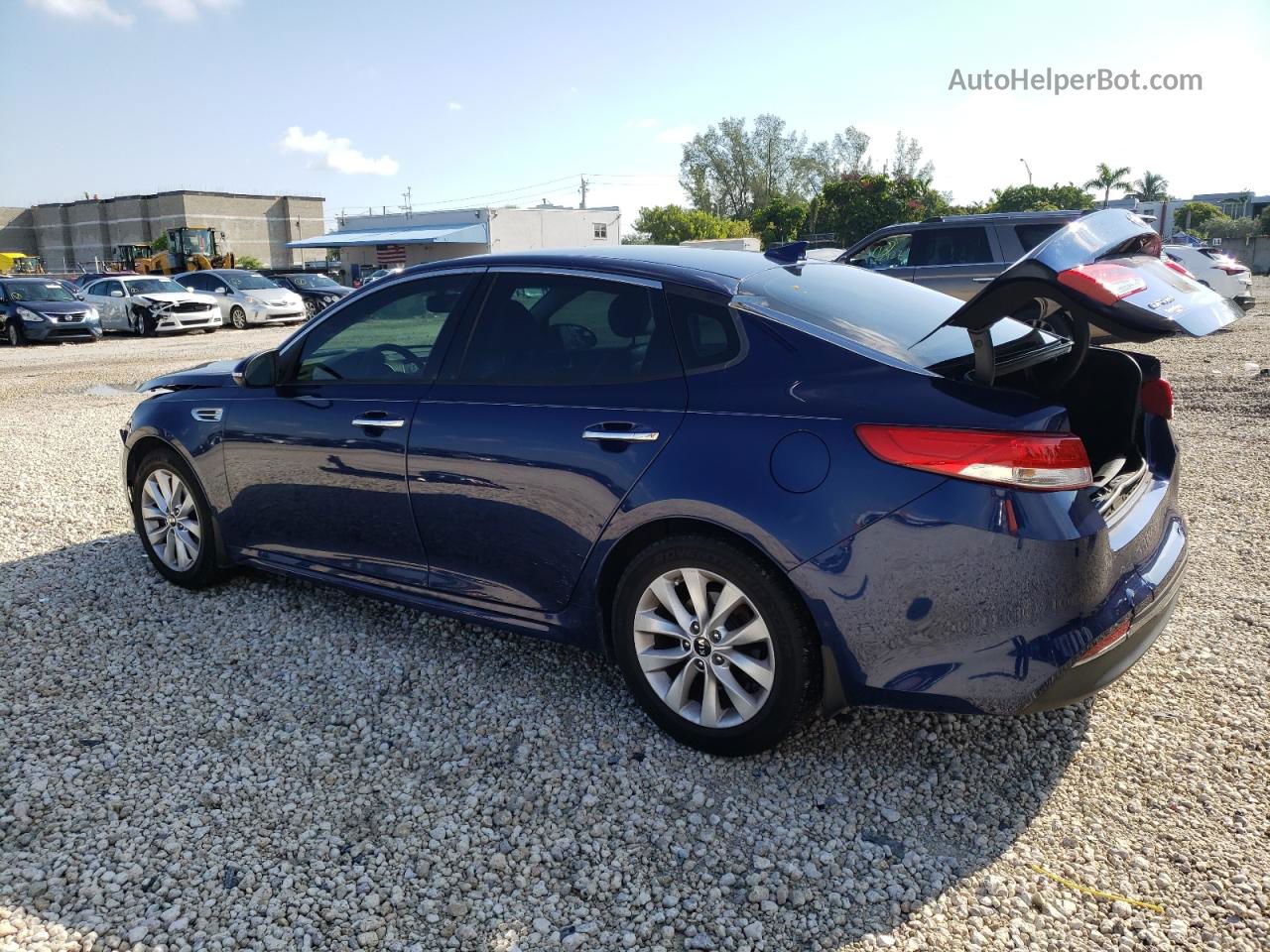 2016 Kia Optima Ex Blue vin: 5XXGU4L32GG121105