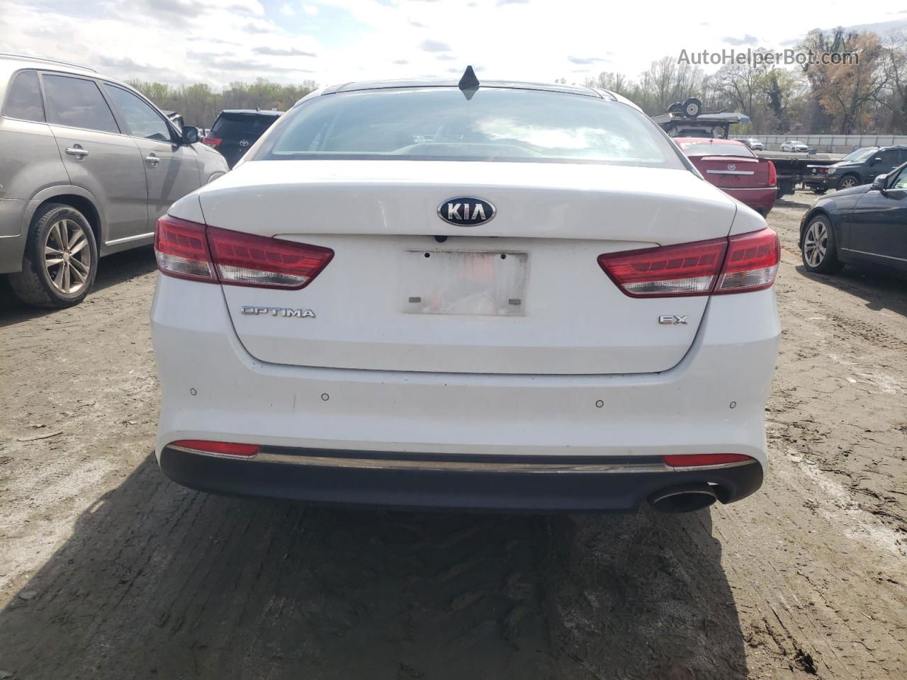 2017 Kia Optima Ex Белый vin: 5XXGU4L32HG129111