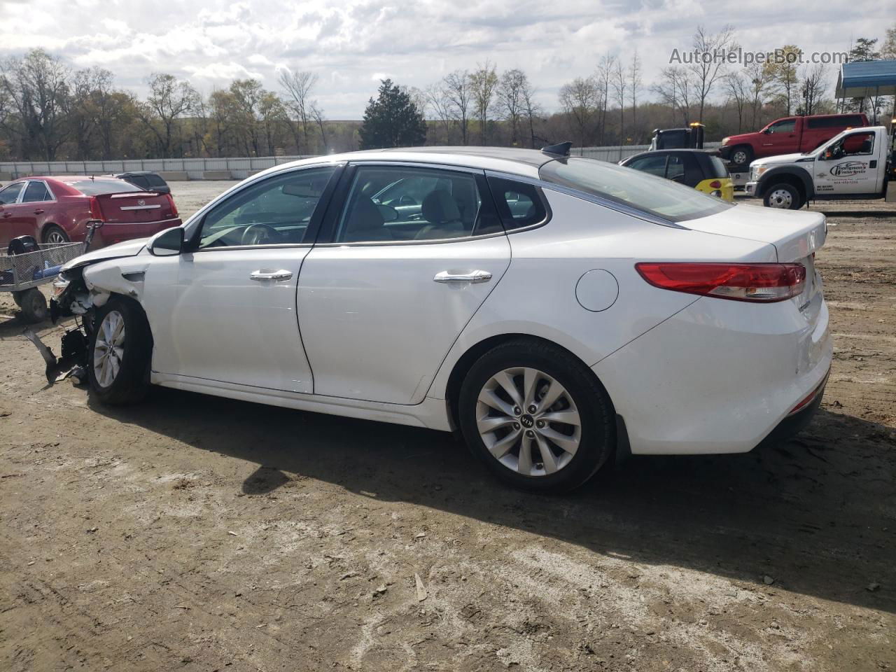 2017 Kia Optima Ex Белый vin: 5XXGU4L32HG129111