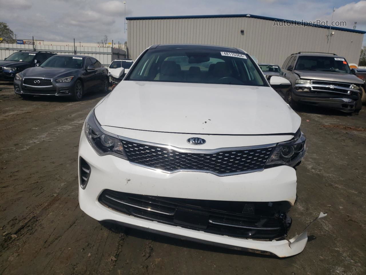 2017 Kia Optima Ex Белый vin: 5XXGU4L32HG129111