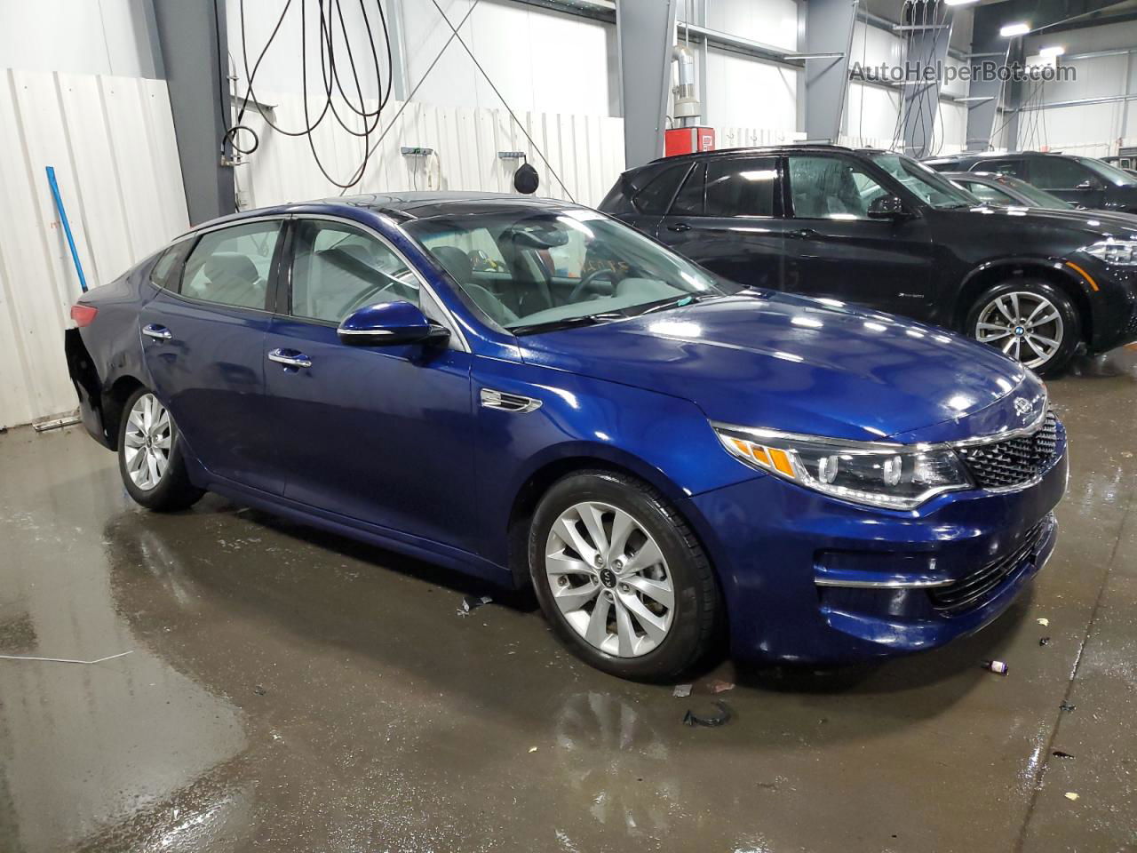 2017 Kia Optima Ex Blue vin: 5XXGU4L32HG152033