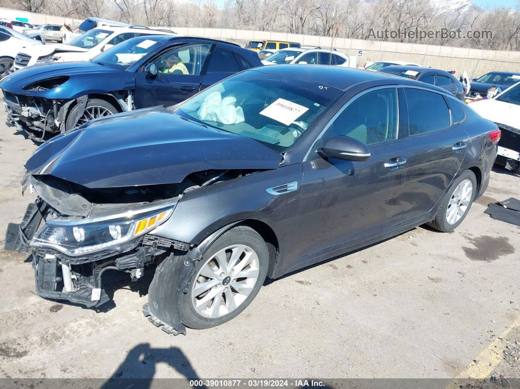 2017 Kia Optima Ex Gray vin: 5XXGU4L32HG161508