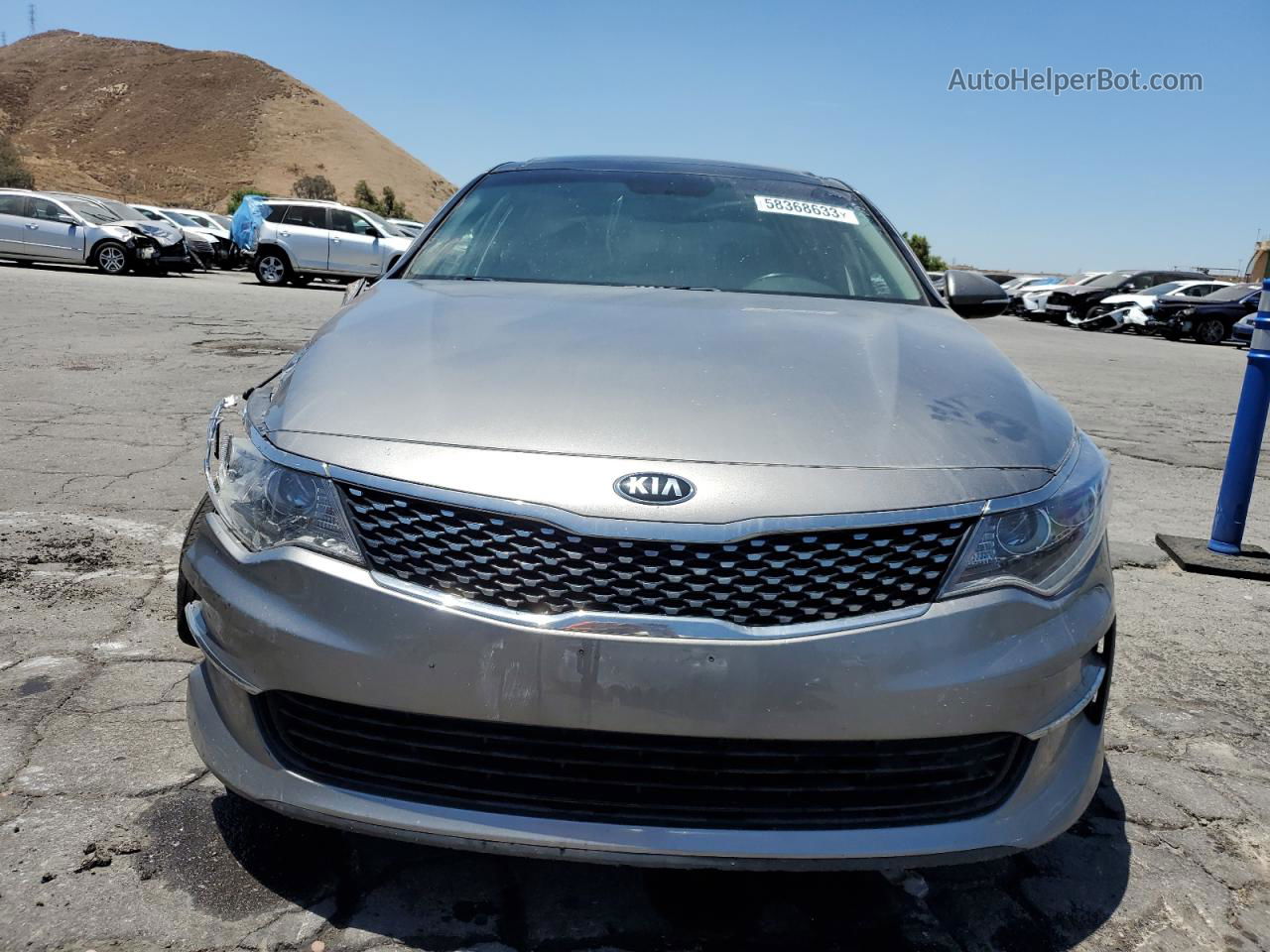 2017 Kia Optima Ex Gray vin: 5XXGU4L32HG161556