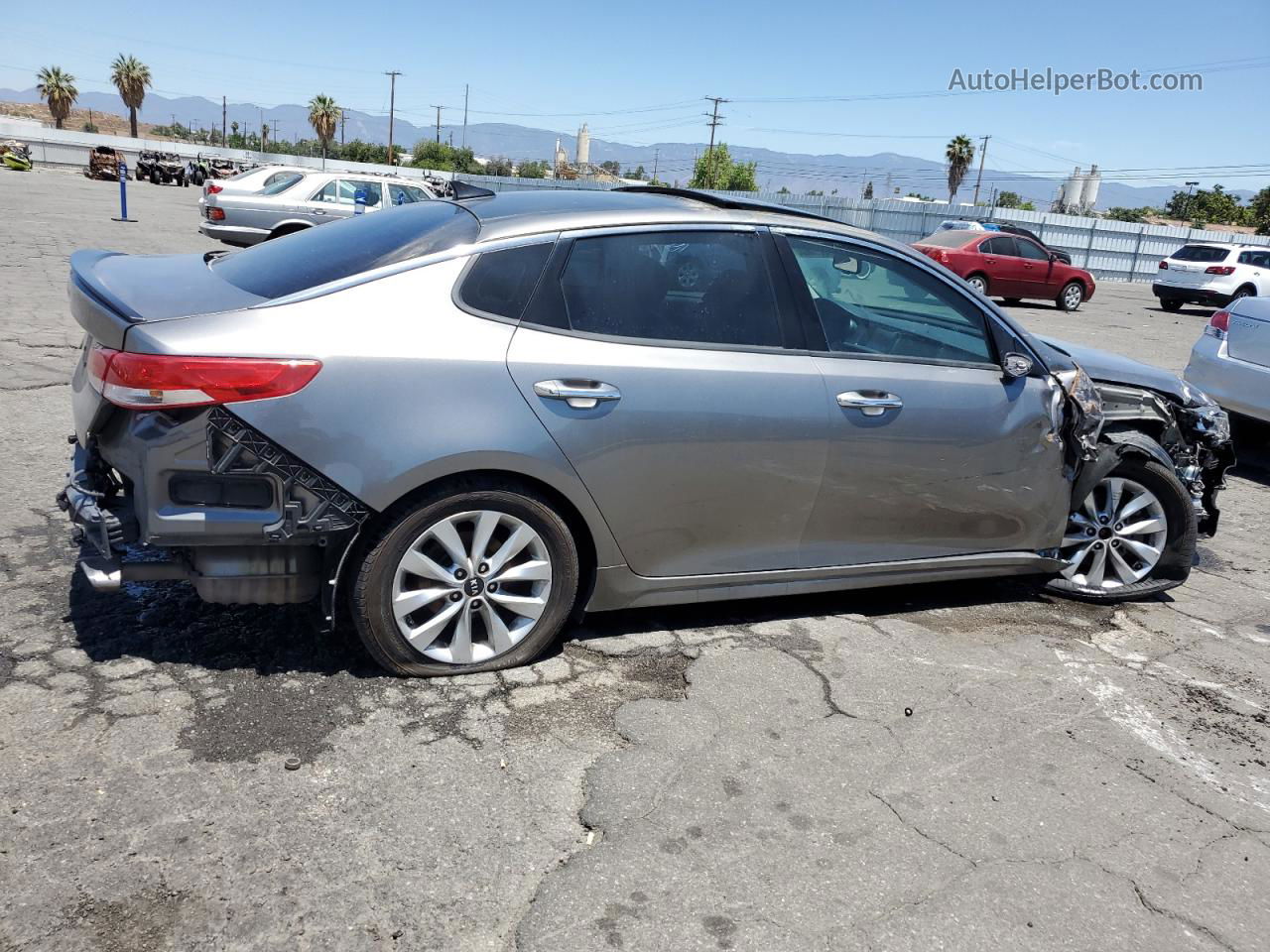 2017 Kia Optima Ex Gray vin: 5XXGU4L32HG161556