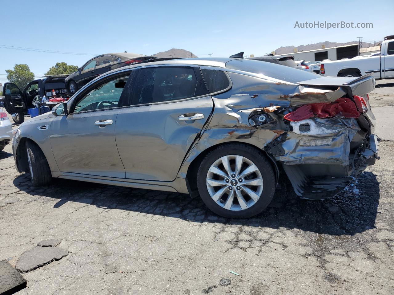 2017 Kia Optima Ex Gray vin: 5XXGU4L32HG161556