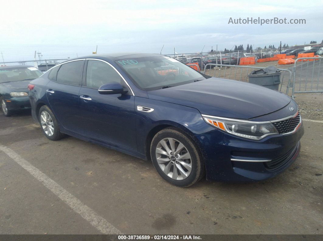 2017 Kia Optima Ex Blue vin: 5XXGU4L32HG162741