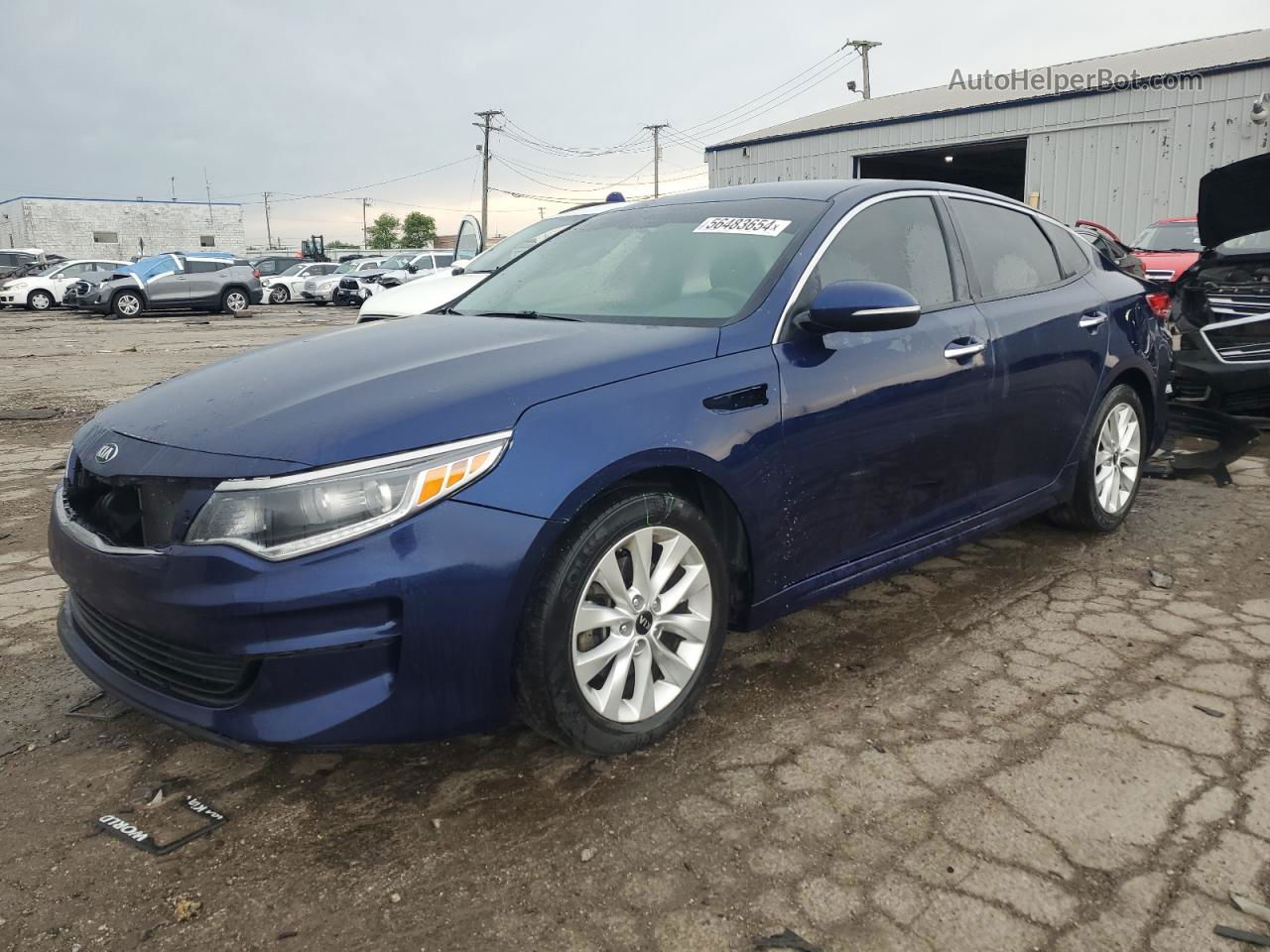 2018 Kia Optima Ex Blue vin: 5XXGU4L32JG262022