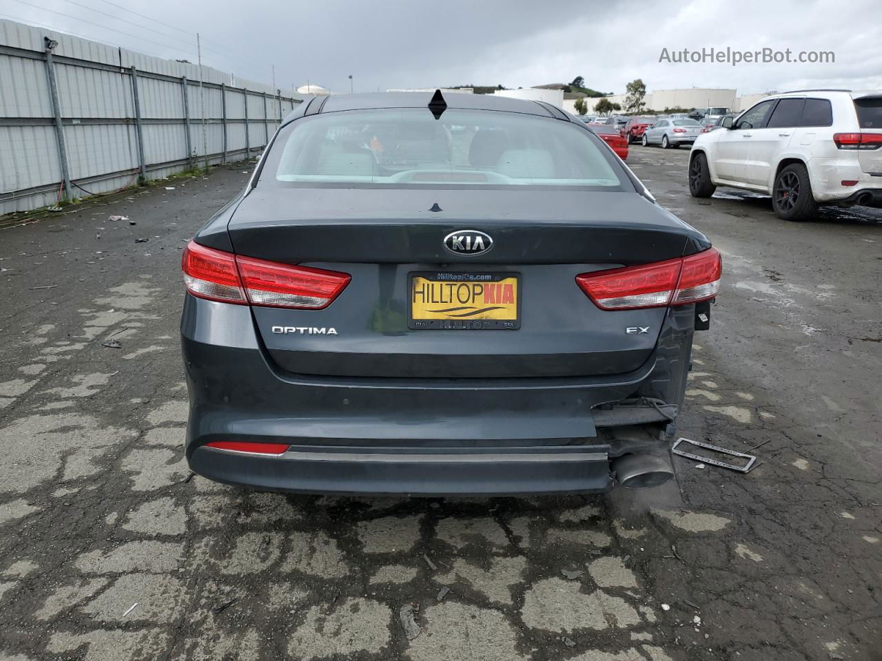 2016 Kia Optima Ex Gray vin: 5XXGU4L33GG007047